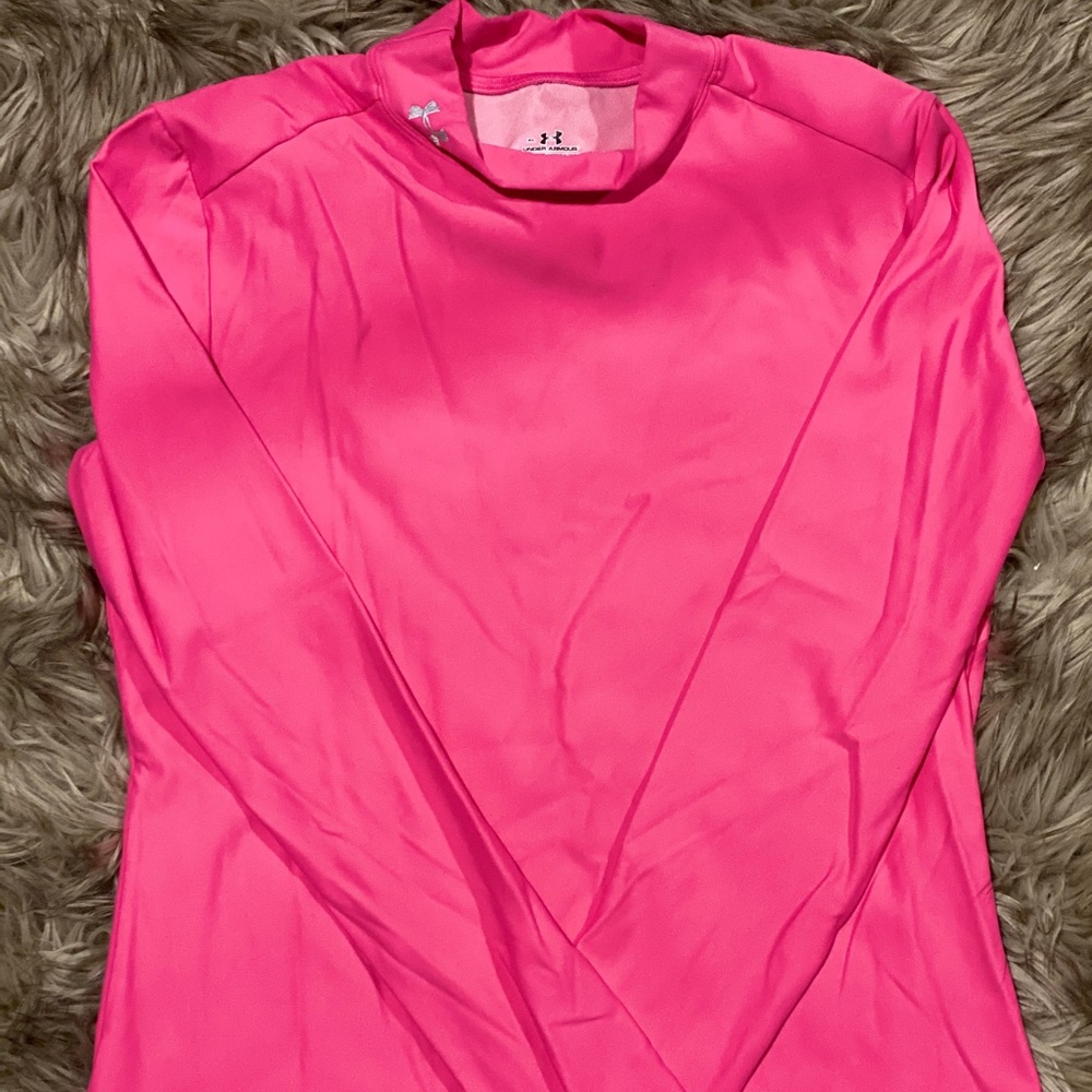 Under armour hot pink long sleeve